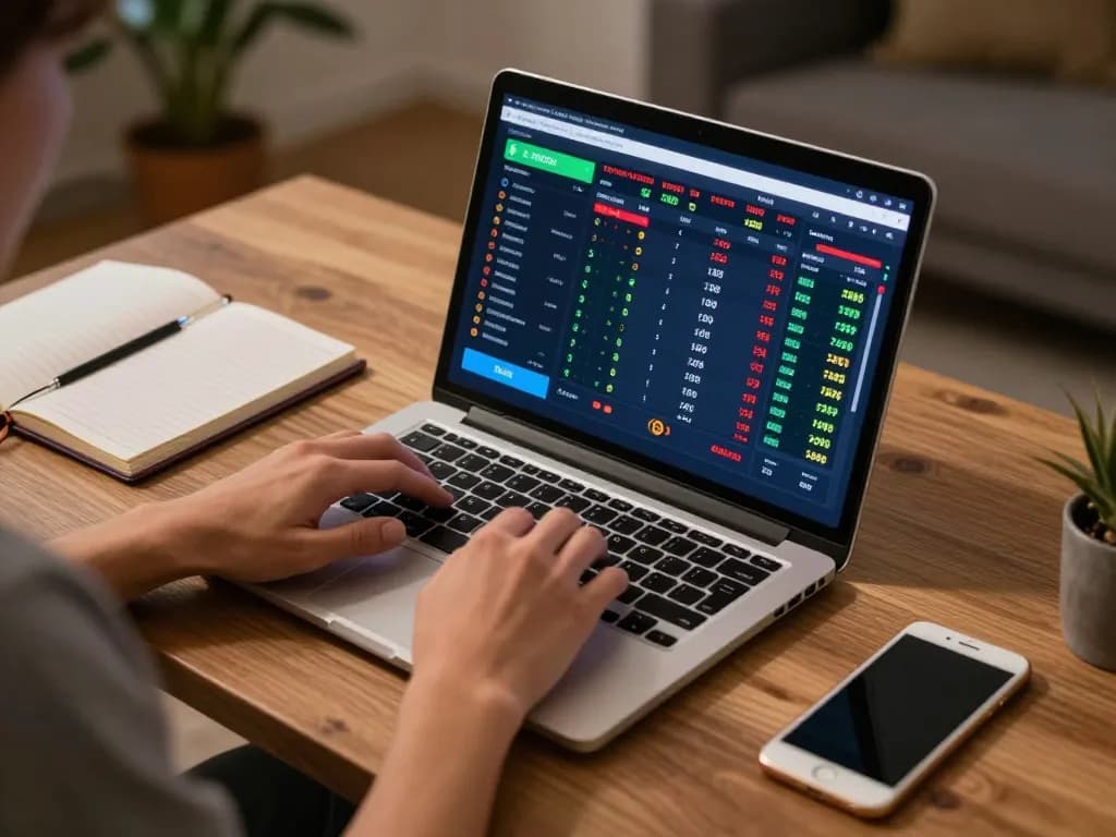 Betting on sports using smartcityhostels app on a laptop with engaging interface and colorful odds
