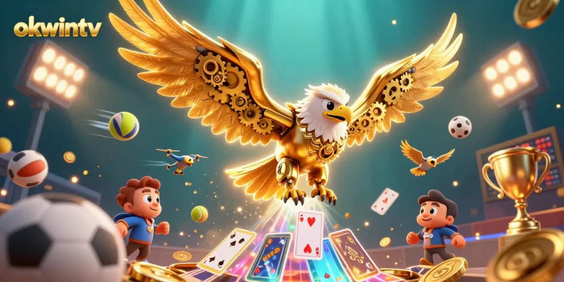 Watch the stunning 3D illustration of okwintv capturing the essence of online sports betting.