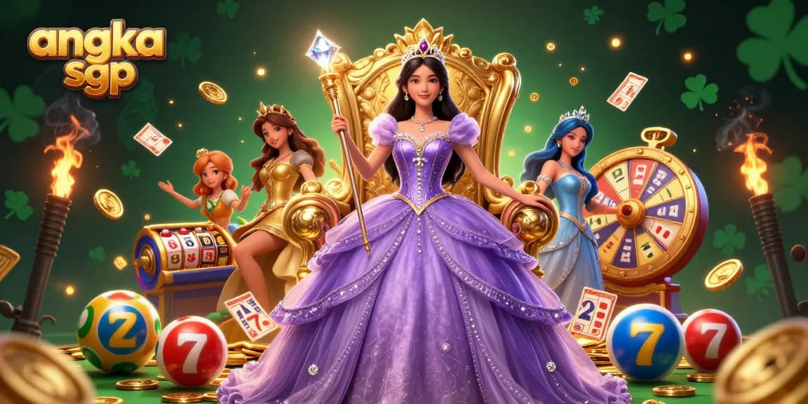 Check out the latest angka sgp lottery results with vibrant game elements and a glamorous princess theme.