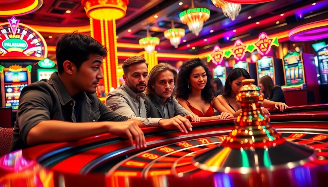 Experience excitement at uu娛樂 casino with diverse players enjoying roulette.