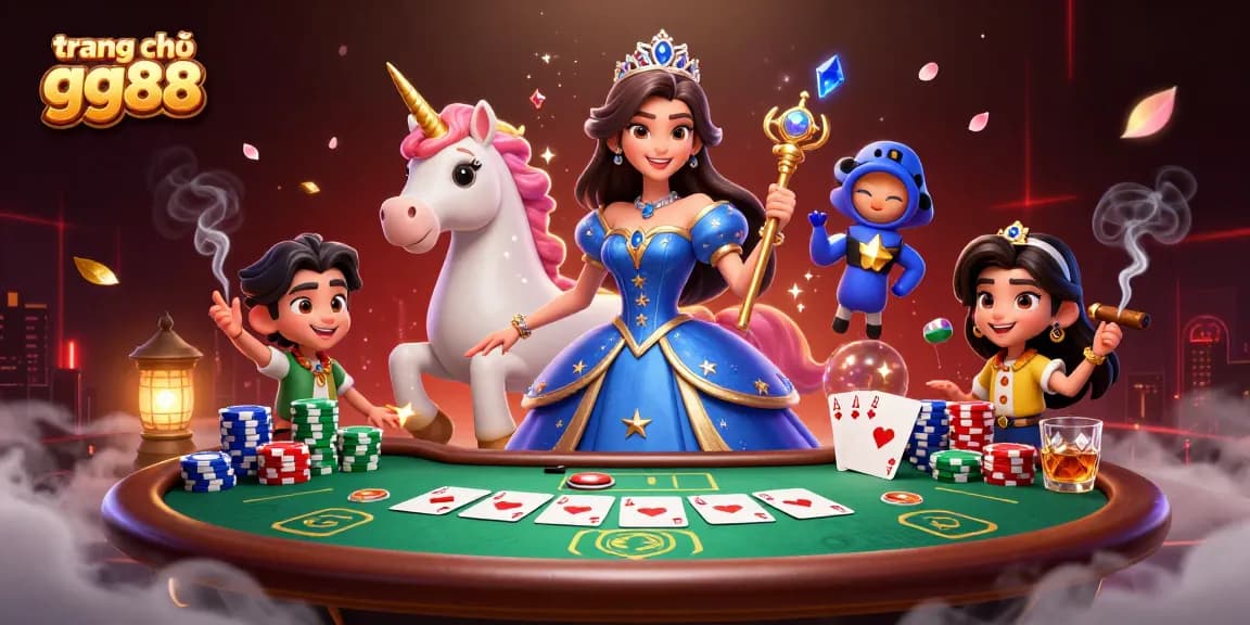 Experience the excitement and elegance of trang chủ gg88 with a stunning 3D digital casino illustration.