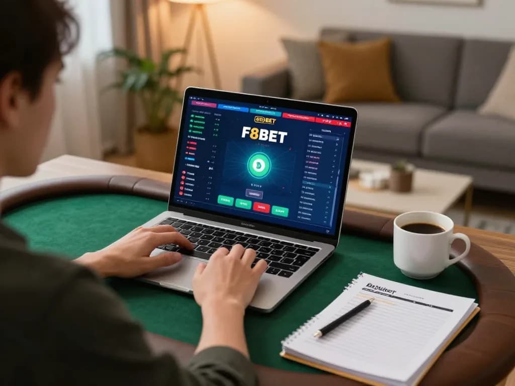 Engage with F8BET poker games while mastering your bankroll management strategy at home.
