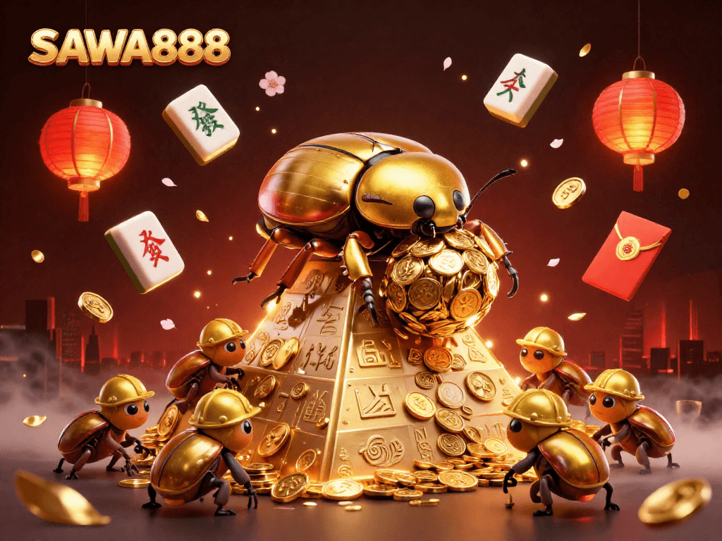 Experience winning strategies at SAWA888 with dynamic slots and vibrant themes in a captivating scene.