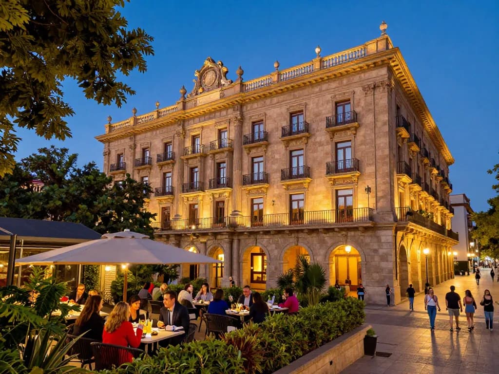 Tamu menikmati malam di Hotel Monterrey Salamanca, tujuan sempurna bagi para penjudi.