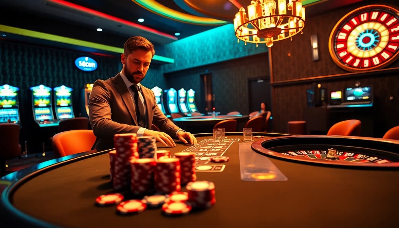 Experience the thrill of gaming at s8com with vibrant casino tables and exciting action.