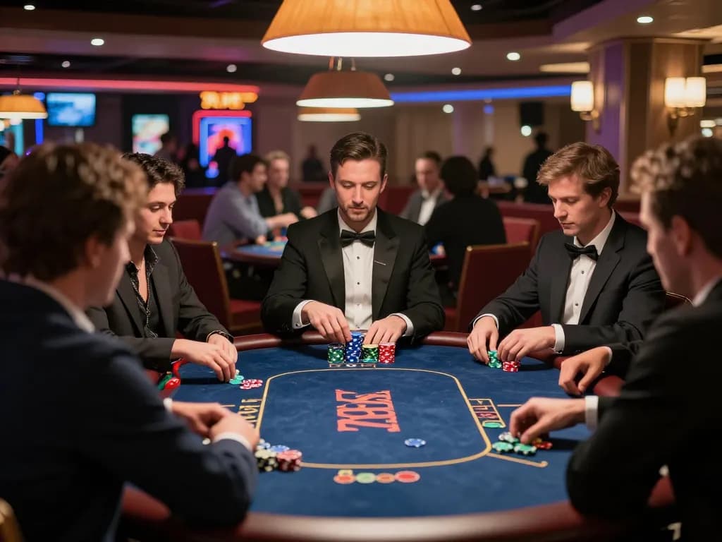 Engaging poker game scene showcasing 789 win strategies in a vibrant casino atmosphere.