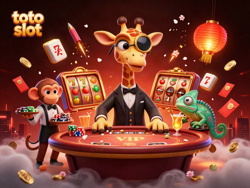 Win big with the toto slot gameplay featuring vibrant characters and exciting casino elements.