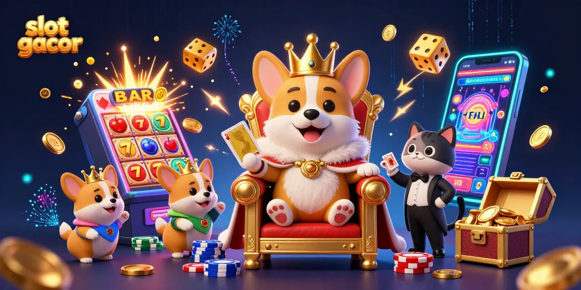 Permainan slot gacor menarik perhatian dengan jackpot besar dan karakter corgi raja menyenangkan.