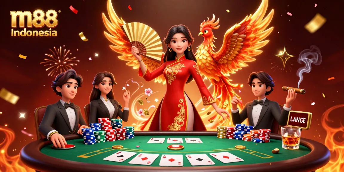 Rasakan m88 Indonesia dengan aksi poker yang mendebarkan yang menampilkan karakter 3D yang hidup dan elemen kasino yang meriah.