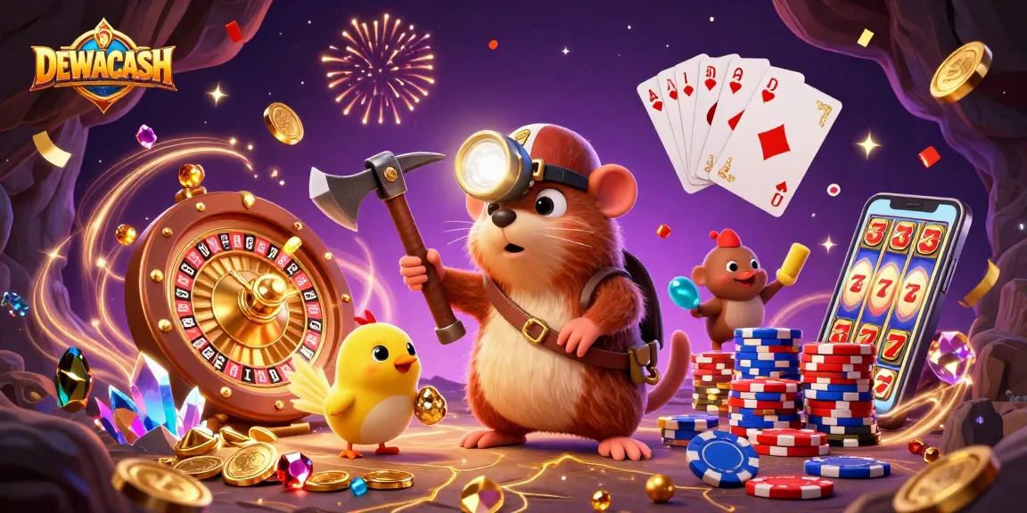 Experience thrilling gameplay with DEWACASH, featuring golden treasures and exciting betting action.