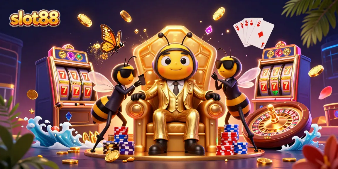 Menangkan jackpot di slot88 dengan karakter bertema kartun yang berada di ruang takhta yang megah.