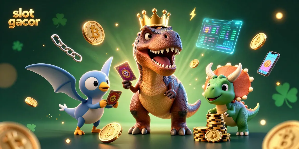 Slot gacor memberikan pengalaman seru dengan T-Rex, pterodactyl, dan triceratops dalam kasino virtual.