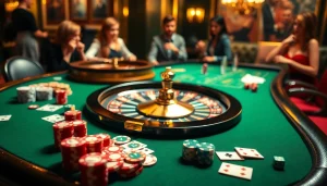 Players experiencing thrilling games at https://ww88jo/, featuring casino tables, chips, and digital betting interfaces.