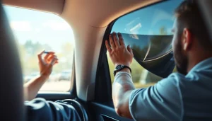 Enhancing vehicle aesthetics with window tint Chattanooga installation by a professional.