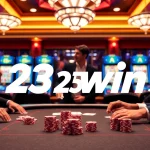 Players engaging in thrilling games at 23win casino with vibrant atmosphere and modern gaming features.