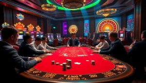 Exciting poker game scene at 13win nhà cái with vibrant colors and rich textures.