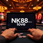 Engaging NK88 love online casino interface showcasing strategic betting and dynamic roulette action