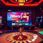 Experience thrilling gaming action at https://28bets.casino/ with luxurious tables and vibrant chips.