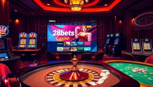 Experience thrilling gaming action at https://28bets.casino/ with luxurious tables and vibrant chips.