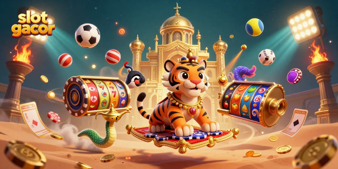 Slot gacor menarik perhatian dengan kombinasi menyenangkan slot dan karakter di suasana kasino yang ceria.